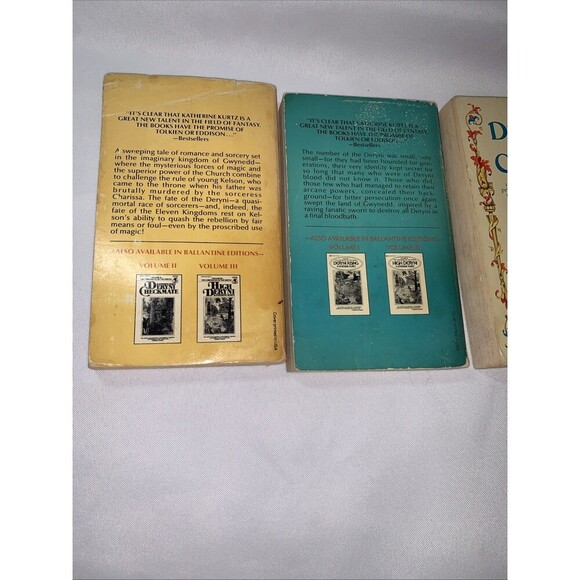 COMPLETE SET (3) KATHERINE KURTZ Books CHRONICLES OF DERYNI Series DERYNI RISING - Picture 8 of 14